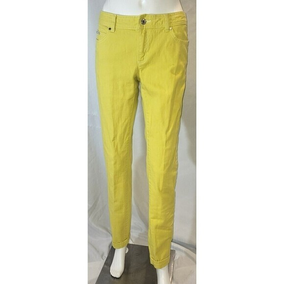 Michael Kors Bling Lime Green Jeans - Size 2 - Picture 1 of 13